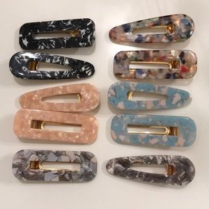 Resin Hair Clips